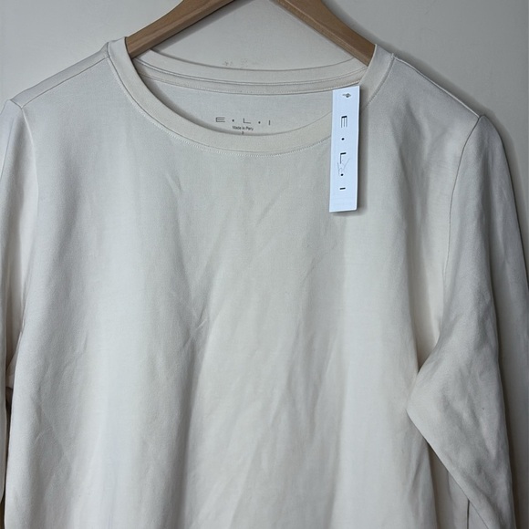E•L•I (exciting luxurious irresistible) NWT Ivory Peruvian Pima Cotton Spandex 3 - Picture 2 of 11
